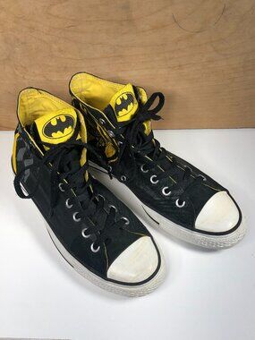 Batman Converse All-Star High-Tops Mens 8 Womens 10 DC Comics 75 Anniversary